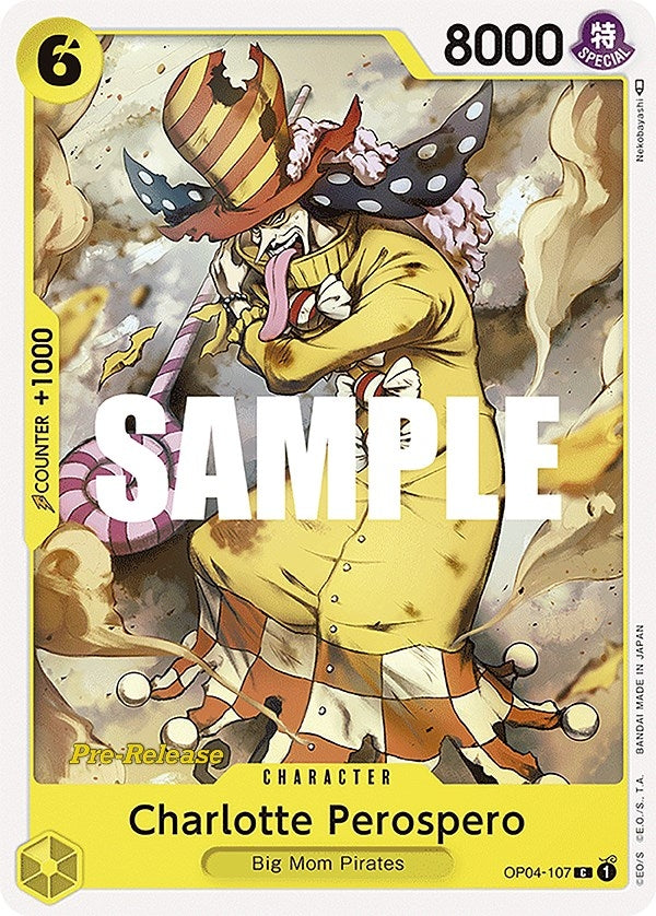 Image for Charlotte Perospero (OP04-107) (Kingdoms of Intrigue Pre-Release Cards) - One Piece Card Game