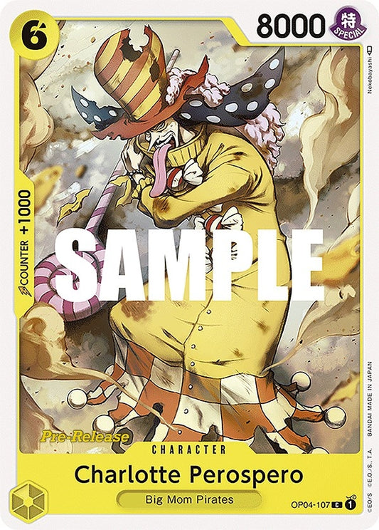 Image for Charlotte Perospero (OP04-107) (Kingdoms of Intrigue Pre-Release Cards) - One Piece Card Game