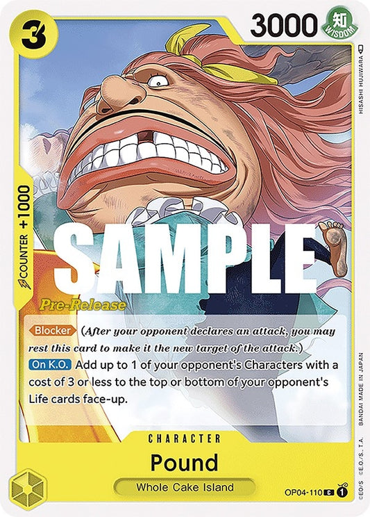 Image for Pound (OP04-110) (Kingdoms of Intrigue Pre-Release Cards) - One Piece Card Game