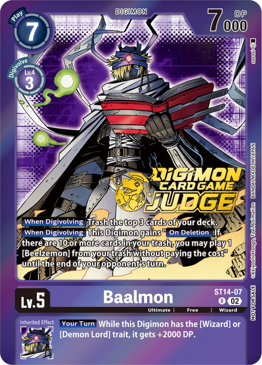Image for Baalmon - ST14-07 (Judge Pack 4) (ST14-07 R) (Starter Deck 14: Beelzemon Advanced Deck Set) - Digimon Card Game