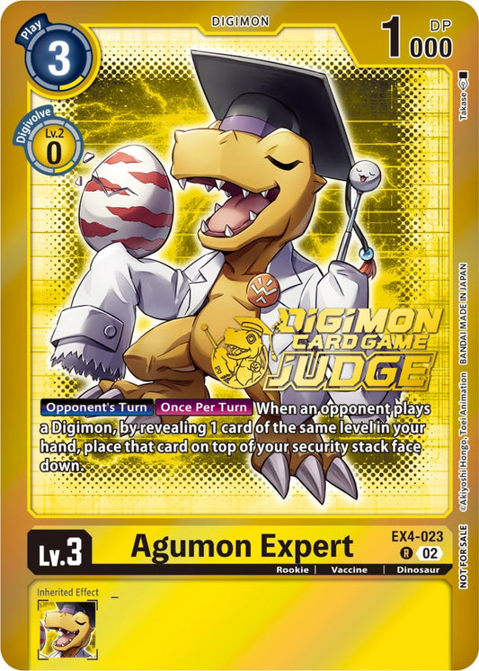 Image for Agumon Expert - EX4-023 (Judge Pack 4) (EX4-023 R) (Alternative Being Booster) - Digimon Card Game