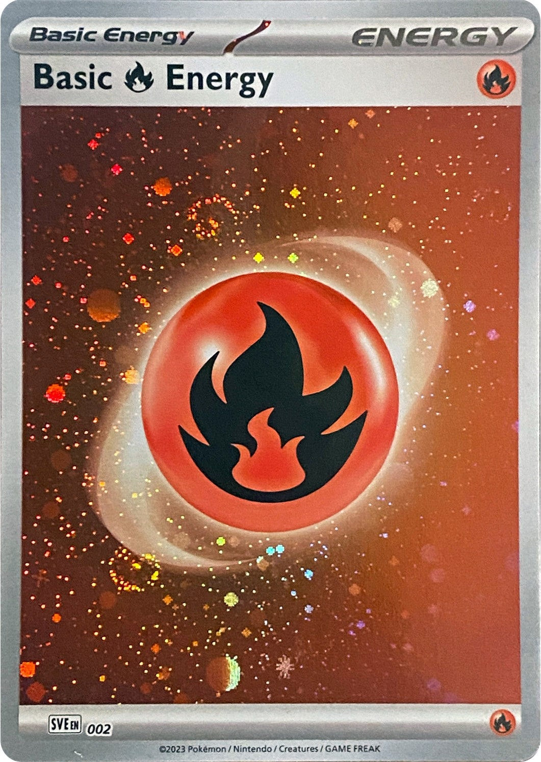 Image for Basic Fire Energy (Cosmos Holo) (002) (SV01: Scarlet & Violet Base Set) - Pokemon
