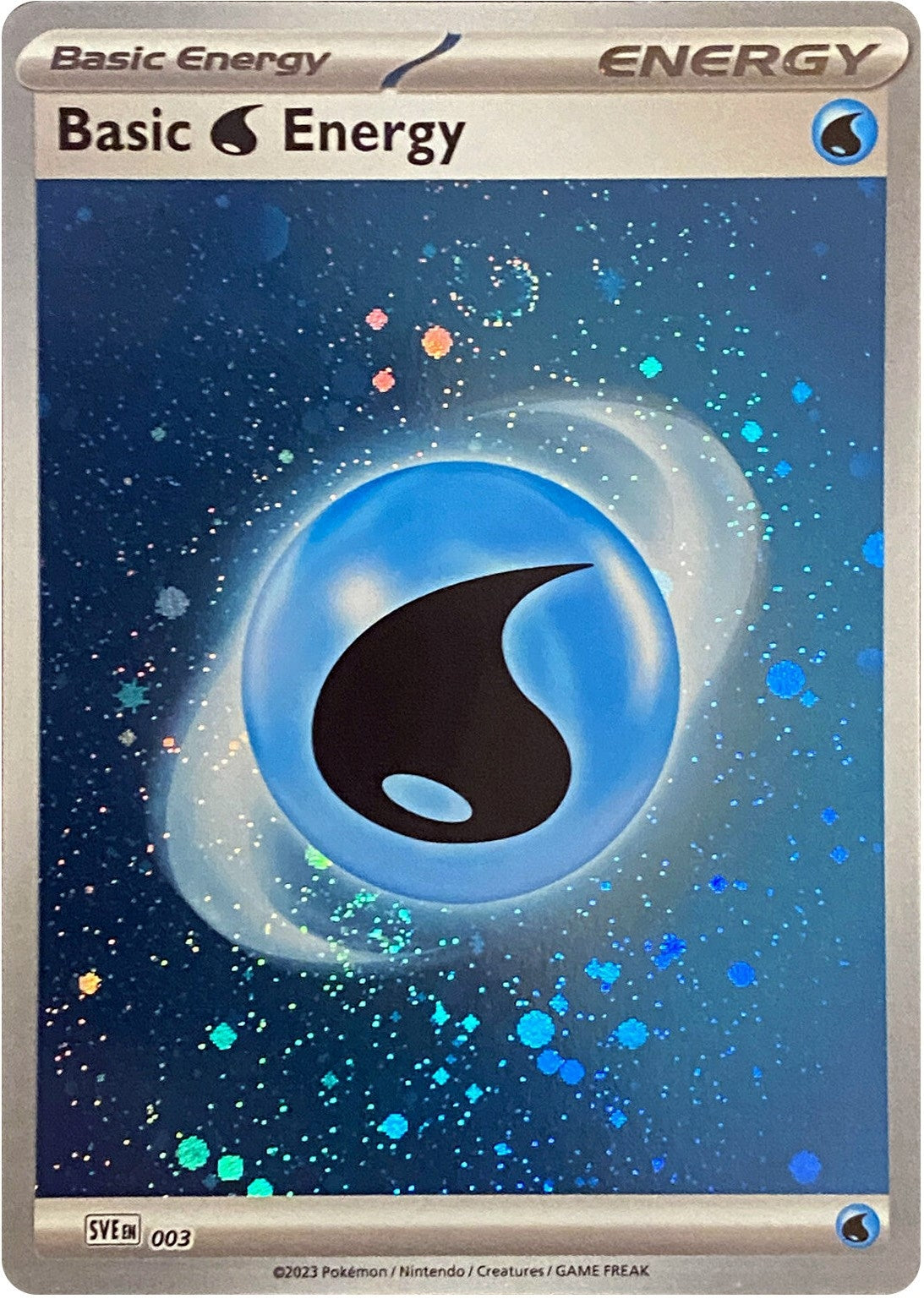 Image for Basic Water Energy (Cosmos Holo) (003) (SV01: Scarlet & Violet Base Set) - Pokemon