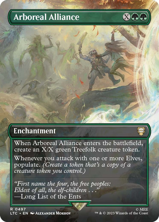 Image for Arboreal Alliance (Borderless) (497) (Commander: The Lord of the Rings: Tales of Middle-earth) - Magic: The Gathering