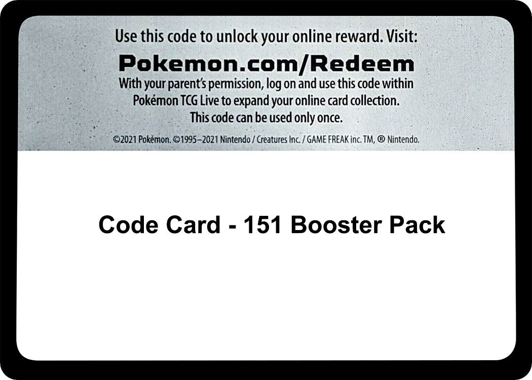 Image for Code Card - 151 Booster Pack (SV: Scarlet & Violet 151) - Pokemon
