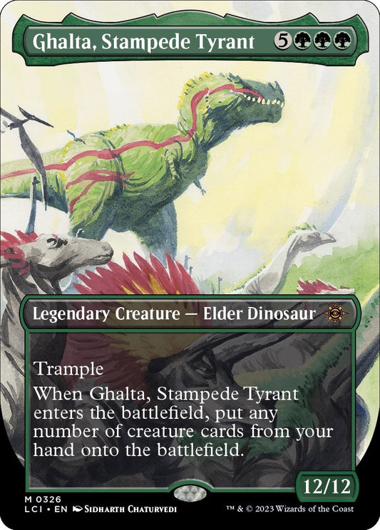 Image for Ghalta, Stampede Tyrant (Borderless) (326) (The Lost Caverns of Ixalan) - Magic: The Gathering