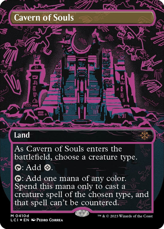 Image for Cavern of Souls (0410d) (Borderless) (410d) (The Lost Caverns of Ixalan) - Magic: The Gathering