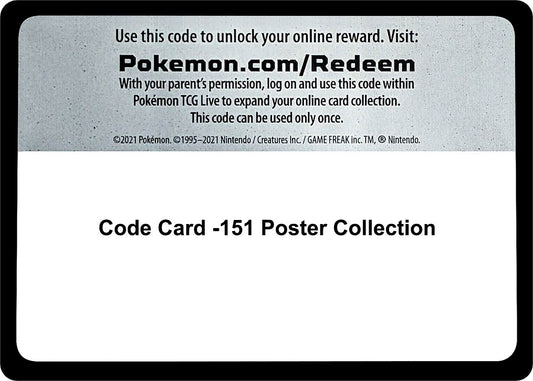 Image for Code Card -151 Poster Collection (SV: Scarlet & Violet 151) - Pokemon