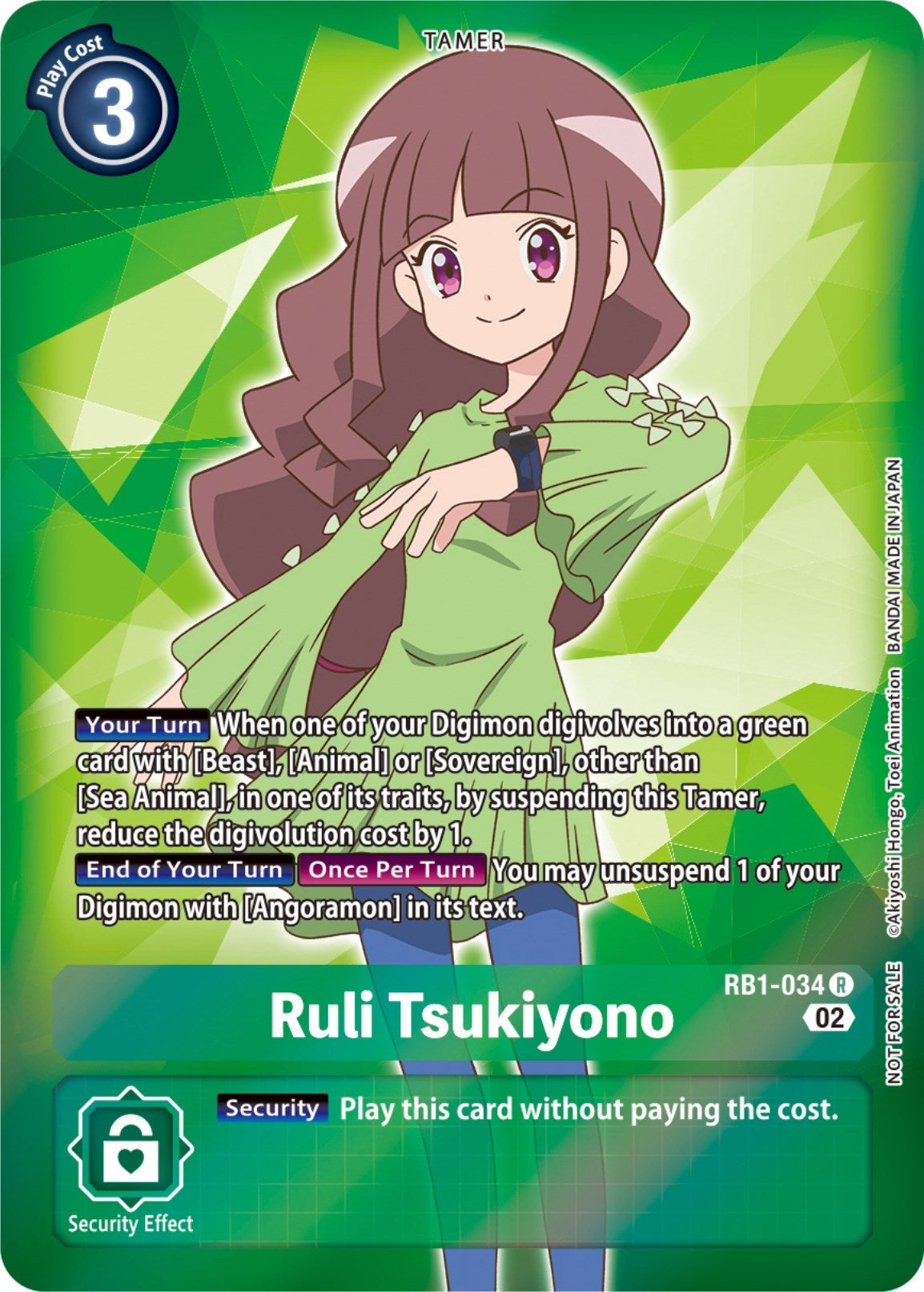 Image for Ruli Tsukiyono (Resurgence Booster Box Promotion Pack) (RB1-034 R) (Resurgence Booster) - Digimon Card Game