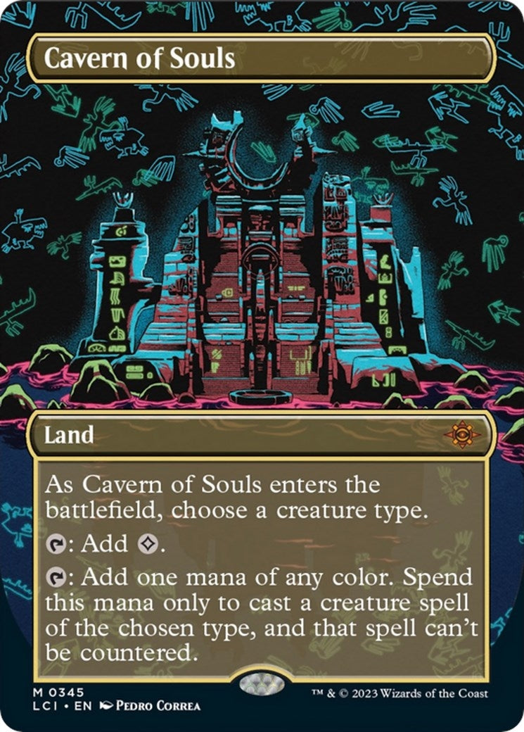 Image for Cavern of Souls (0345) (Borderless) (345) (The Lost Caverns of Ixalan) - Magic: The Gathering