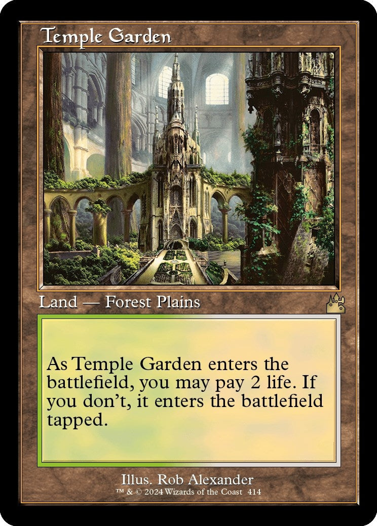 Image for Temple Garden (Retro Frame) (414) (Ravnica Remastered) - Magic: The Gathering
