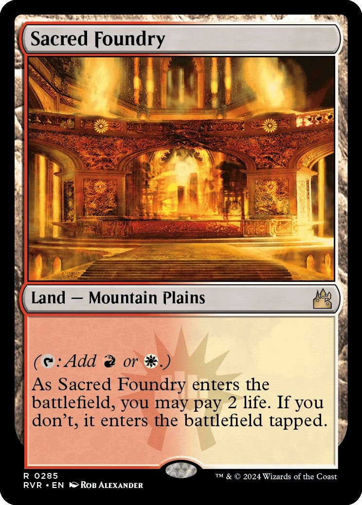 Image for Sacred Foundry (285) (Ravnica Remastered) - Magic: The Gathering