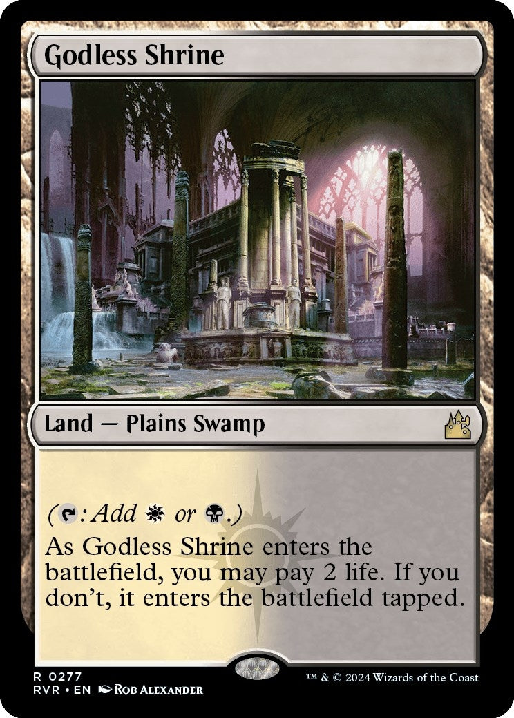 Image for Godless Shrine (277) (Ravnica Remastered) - Magic: The Gathering