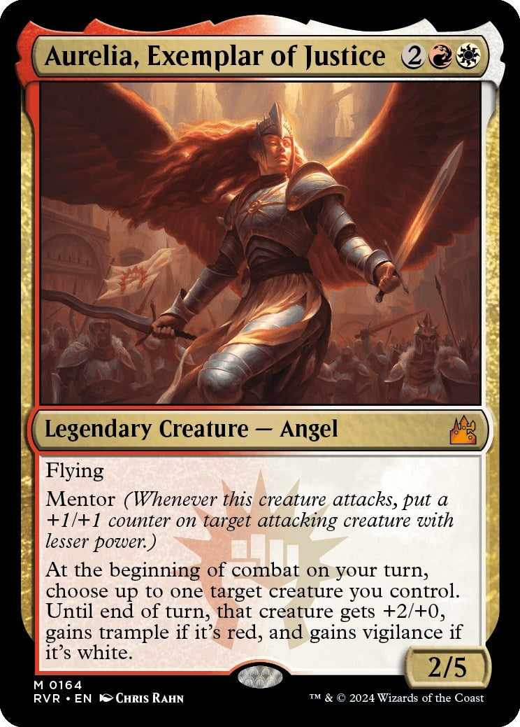 Image for Aurelia, Exemplar of Justice (164) (Ravnica Remastered) - Magic: The Gathering