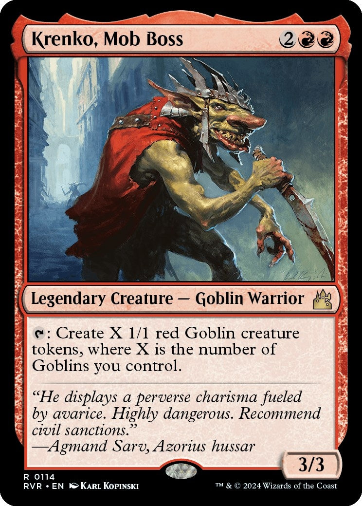 Image for Krenko, Mob Boss (114) (Ravnica Remastered) - Magic: The Gathering