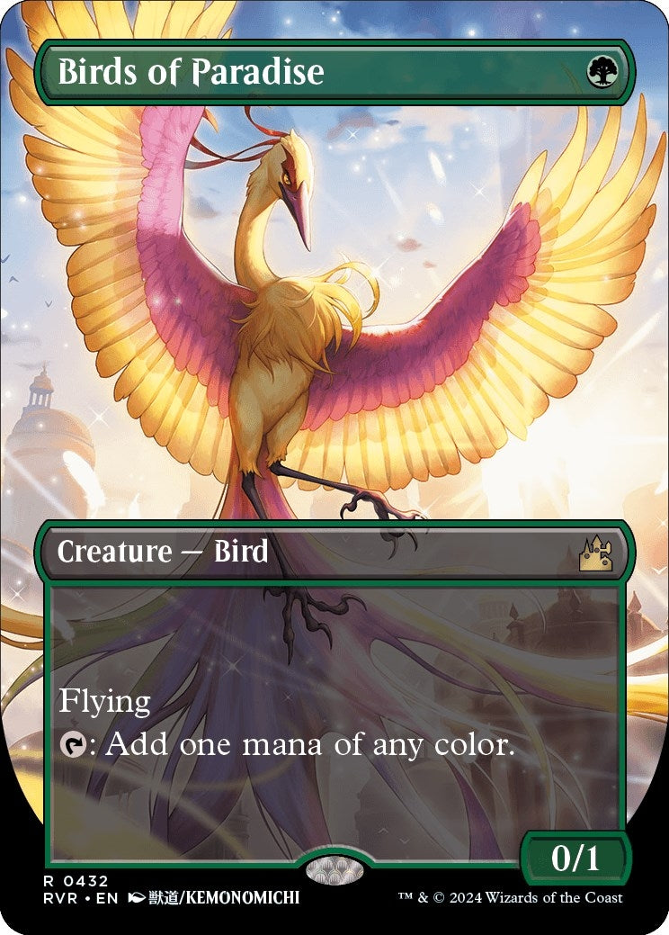 Image for Birds of Paradise (Anime Borderless) (432) (Ravnica Remastered) - Magic: The Gathering