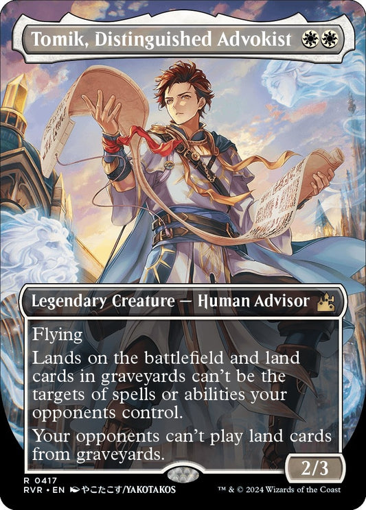 Image for Tomik, Distinguished Advokist (Anime Borderless) (417) (Ravnica Remastered) - Magic: The Gathering