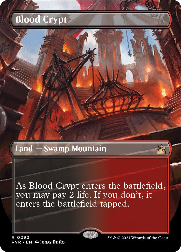 Image for Blood Crypt (Borderless) (292) (Ravnica Remastered) - Magic: The Gathering