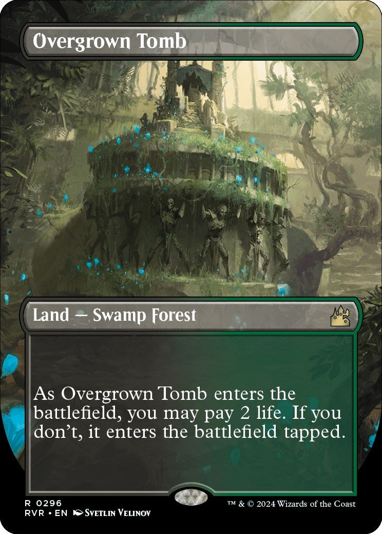 Image for Overgrown Tomb (Borderless) (296) (Ravnica Remastered) - Magic: The Gathering