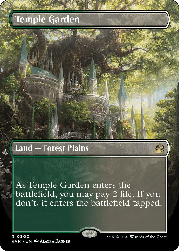Image for Temple Garden (Borderless) (300) (Ravnica Remastered) - Magic: The Gathering