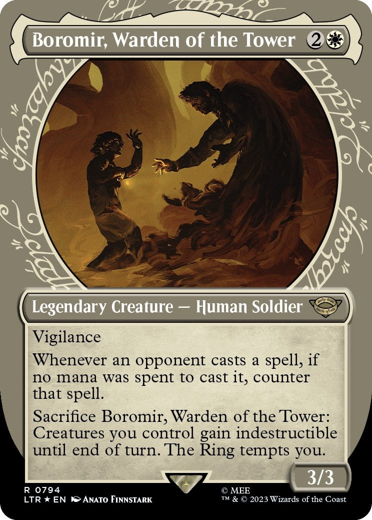 Image for Boromir, Warden of the Tower (Showcase) (Surge Foil) (794) (Universes Beyond: The Lord of the Rings: Tales of Middle-earth) - Magic: The Gathering