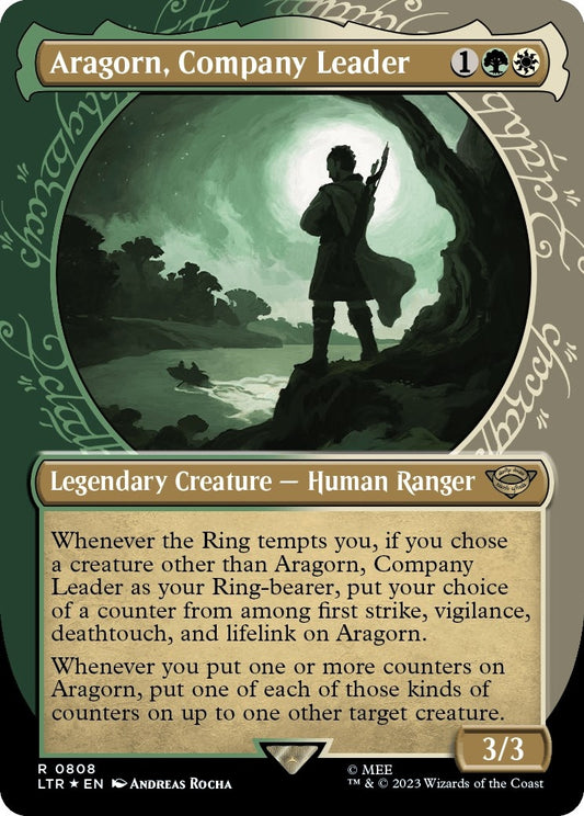 Image for Aragorn, Company Leader (Showcase) (Surge Foil) (808) (Universes Beyond: The Lord of the Rings: Tales of Middle-earth) - Magic: The Gathering