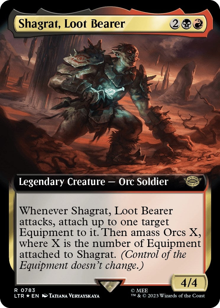 Image for Shagrat, Loot Bearer (Extended Art) (Surge Foil) (783) (Universes Beyond: The Lord of the Rings: Tales of Middle-earth) - Magic: The Gathering