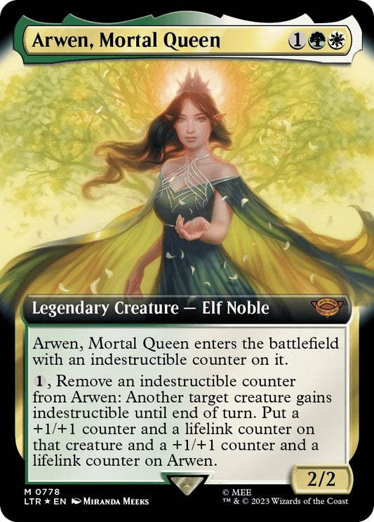 Image for Arwen, Mortal Queen (Extended Art) (Surge Foil) (778) (Universes Beyond: The Lord of the Rings: Tales of Middle-earth) - Magic: The Gathering