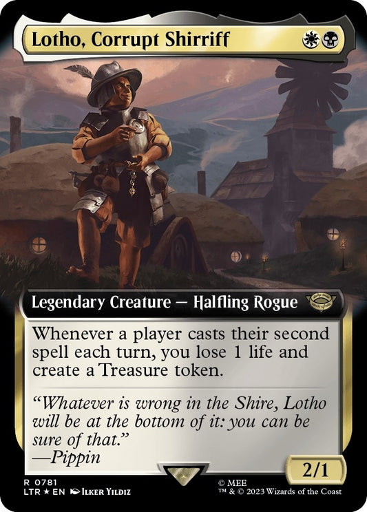 Image for Lotho, Corrupt Shirriff (Extended Art) (Surge Foil) (781) (Universes Beyond: The Lord of the Rings: Tales of Middle-earth) - Magic: The Gathering