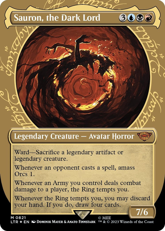 Image for Sauron, the Dark Lord (Showcase) (Surge Foil) (821) (Universes Beyond: The Lord of the Rings: Tales of Middle-earth) - Magic: The Gathering