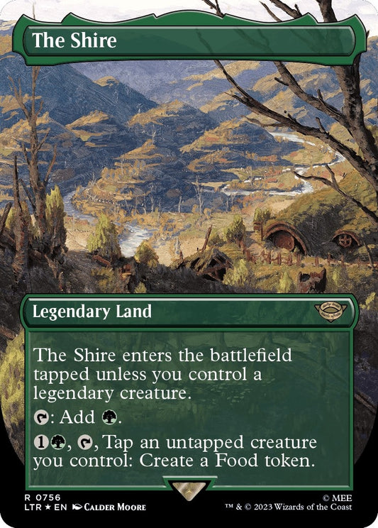 Image for The Shire (Borderless) (Surge Foil) (756) (Universes Beyond: The Lord of the Rings: Tales of Middle-earth) - Magic: The Gathering