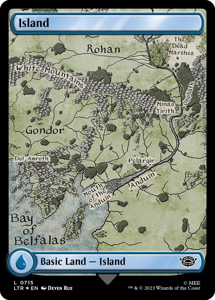 Image for Island (0715) (Surge Foil) (715) (Universes Beyond: The Lord of the Rings: Tales of Middle-earth) - Magic: The Gathering