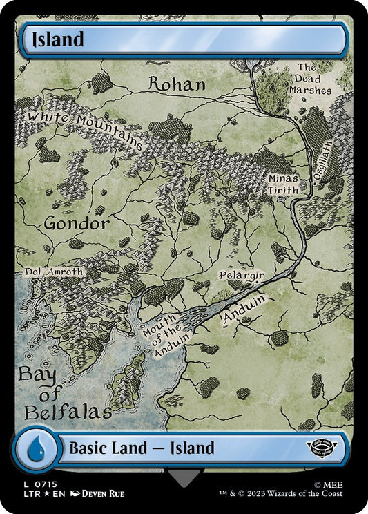 Image for Island (0715) (Surge Foil) (715) (Universes Beyond: The Lord of the Rings: Tales of Middle-earth) - Magic: The Gathering
