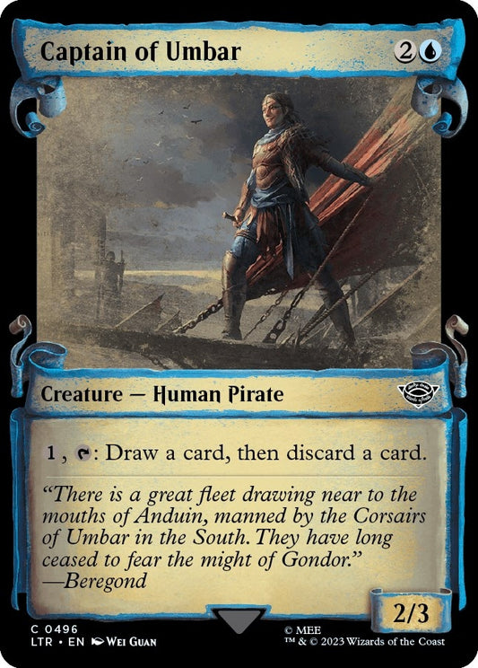 Image for Captain of Umbar (Showcase Scrolls) (496) (Universes Beyond: The Lord of the Rings: Tales of Middle-earth) - Magic: The Gathering
