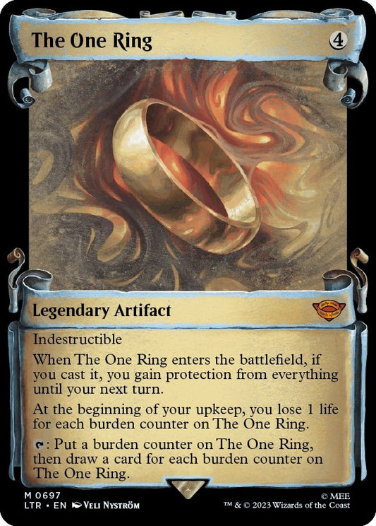 Image for The One Ring (Showcase Scrolls) (697) (Universes Beyond: The Lord of the Rings: Tales of Middle-earth) - Magic: The Gathering