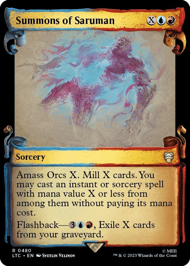 Image for Summons of Saruman (Showcase Scrolls) (480) (Commander: The Lord of the Rings: Tales of Middle-earth) - Magic: The Gathering