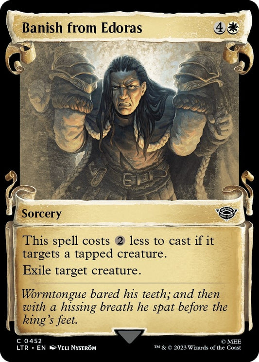 Image for Banish from Edoras (Showcase Scrolls) (452) (Universes Beyond: The Lord of the Rings: Tales of Middle-earth) - Magic: The Gathering