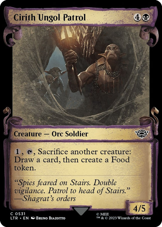 Image for Cirith Ungol Patrol (Showcase Scrolls) (531) (Universes Beyond: The Lord of the Rings: Tales of Middle-earth) - Magic: The Gathering