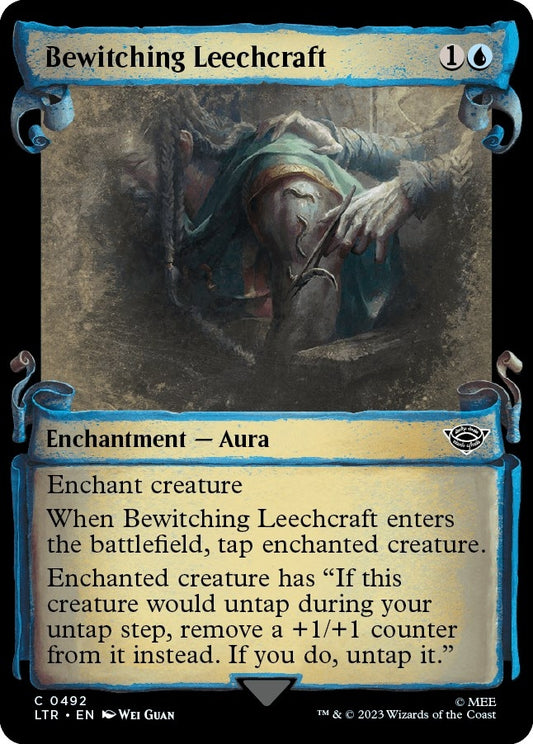 Image for Bewitching Leechcraft (Showcase Scrolls) (492) (Universes Beyond: The Lord of the Rings: Tales of Middle-earth) - Magic: The Gathering