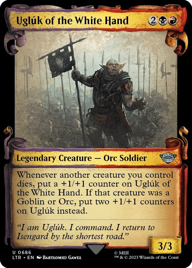 Image for Ugluk of the White Hand (Showcase Scrolls) (686) (Universes Beyond: The Lord of the Rings: Tales of Middle-earth) - Magic: The Gathering