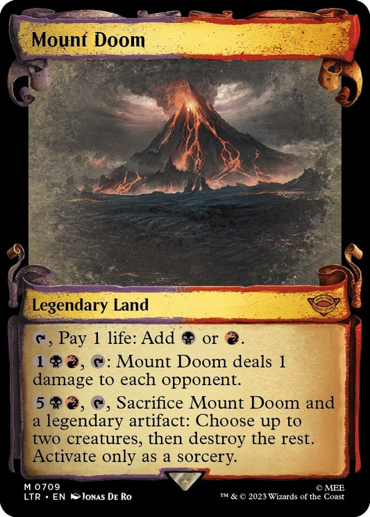 Image for Mount Doom (Showcase Scrolls) (709) (Universes Beyond: The Lord of the Rings: Tales of Middle-earth) - Magic: The Gathering