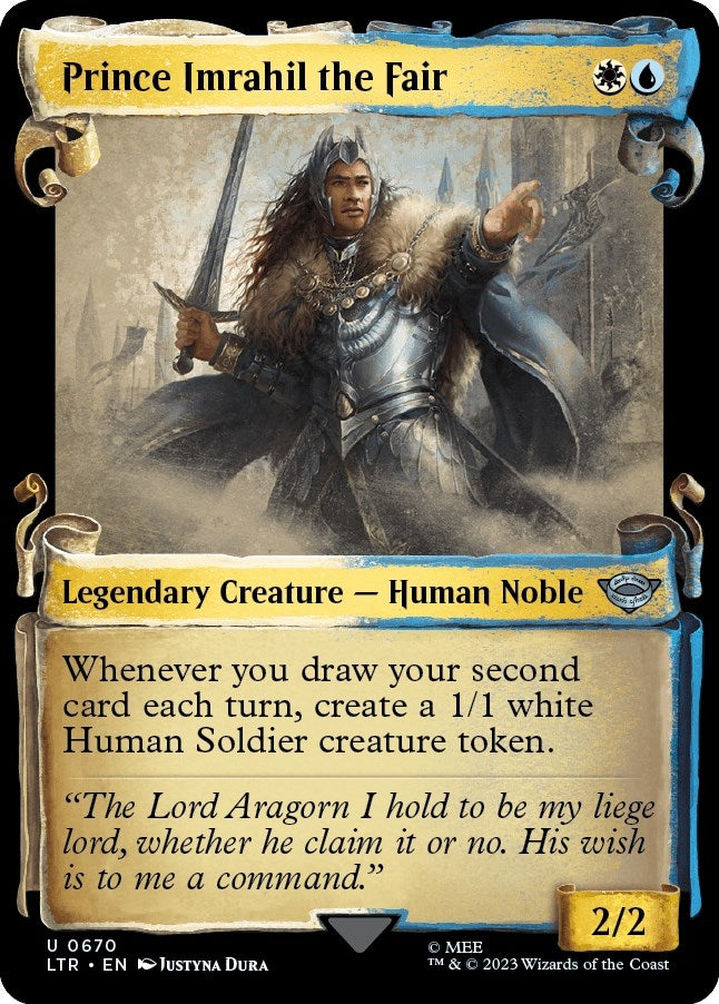 Image for Prince Imrahil the Fair (Showcase Scrolls) (670) (Universes Beyond: The Lord of the Rings: Tales of Middle-earth) - Magic: The Gathering