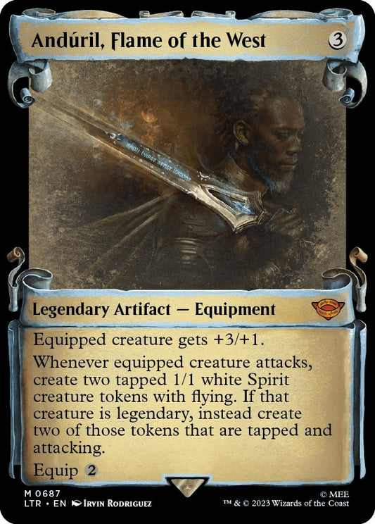 Image for Anduril, Flame of the West (Showcase Scrolls) (687) (Universes Beyond: The Lord of the Rings: Tales of Middle-earth) - Magic: The Gathering