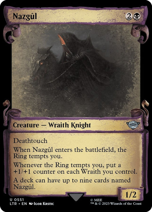 Image for Nazgul (0551) (Showcase Scrolls) (551) (Universes Beyond: The Lord of the Rings: Tales of Middle-earth) - Magic: The Gathering