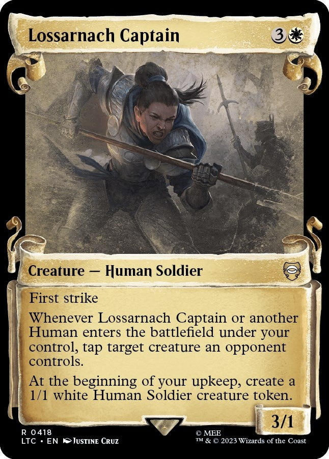 Image for Lossarnach Captain (Showcase Scrolls) (418) (Commander: The Lord of the Rings: Tales of Middle-earth) - Magic: The Gathering