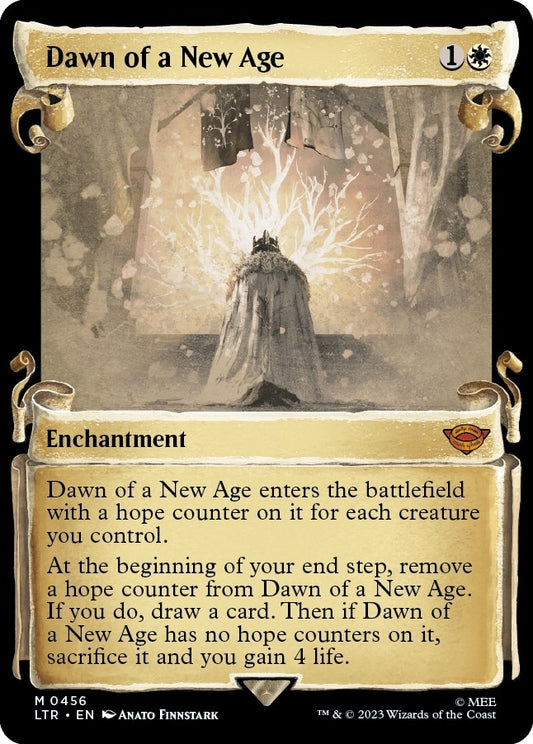 Image for Dawn of a New Age (Showcase Scrolls) (456) (Universes Beyond: The Lord of the Rings: Tales of Middle-earth) - Magic: The Gathering