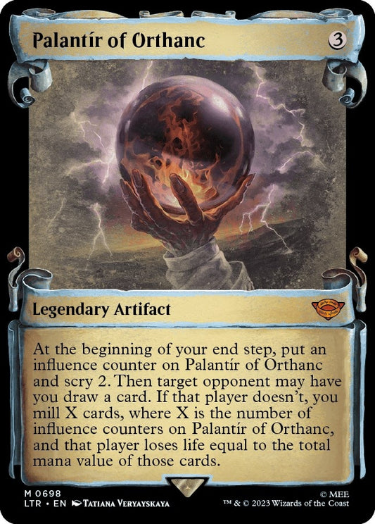 Image for Palantir of Orthanc (Showcase Scrolls) (698) (Universes Beyond: The Lord of the Rings: Tales of Middle-earth) - Magic: The Gathering