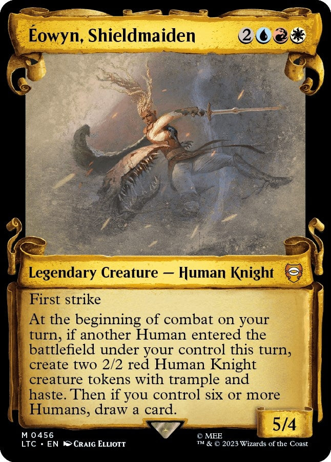 Image for Eowyn, Shieldmaiden (Showcase Scrolls) (456) (Commander: The Lord of the Rings: Tales of Middle-earth) - Magic: The Gathering