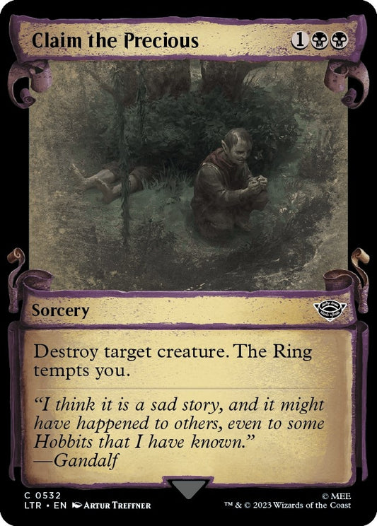 Image for Claim the Precious (Showcase Scrolls) (532) (Universes Beyond: The Lord of the Rings: Tales of Middle-earth) - Magic: The Gathering