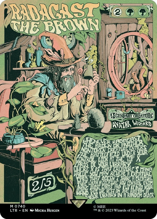 Image for Radagast the Brown (Borderless Poster) (740) (Universes Beyond: The Lord of the Rings: Tales of Middle-earth) - Magic: The Gathering